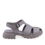 Sandale dama casual Anna Viotti D22-S494 gri, vedere laterala dreapta, cu talpa confortabila si design modern