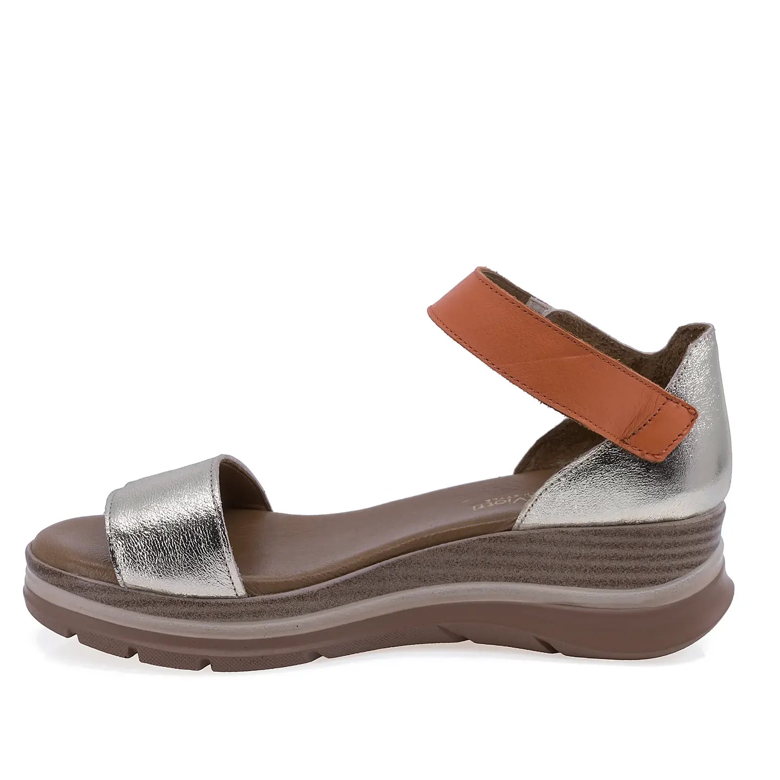 Sandale dama Anna Viotti D22-S574 din piele naturala, vedere laterala stanga cu design modern si confort sporit