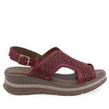 Sandale dama casual Anna Viotti D22-S627 rosii, vedere laterala dreapta, confortabile pentru purtare zilnica