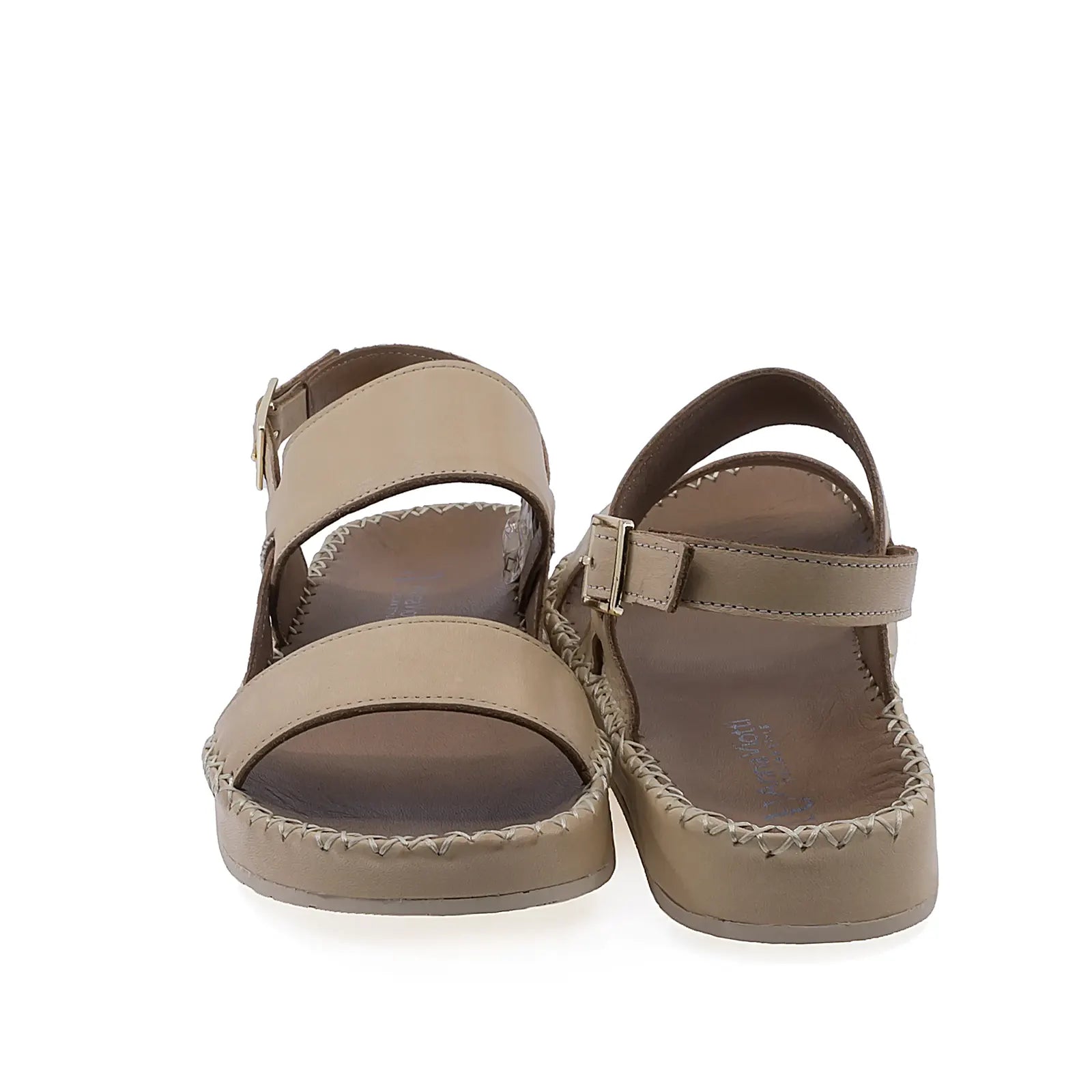 Sandale damă casual Anna Viotti D27-01102 camel, talpă stabilă și confort pentru mers îndelungat