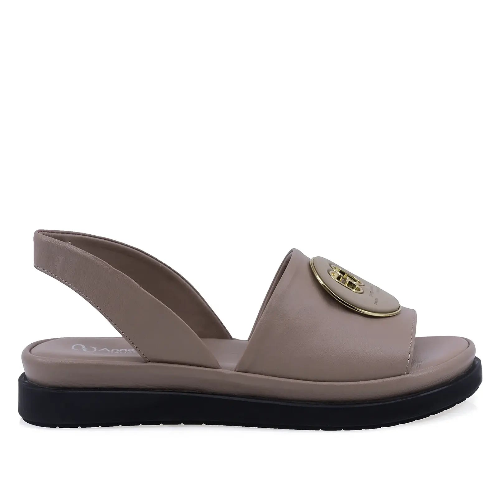 Profil dreapta al sandalelor Anna Viotti D30-21 cu ornament decorativ