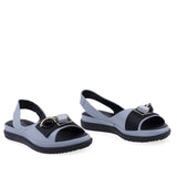 Sandale dama Anna Viotti D30-217 bleu din piele naturala box