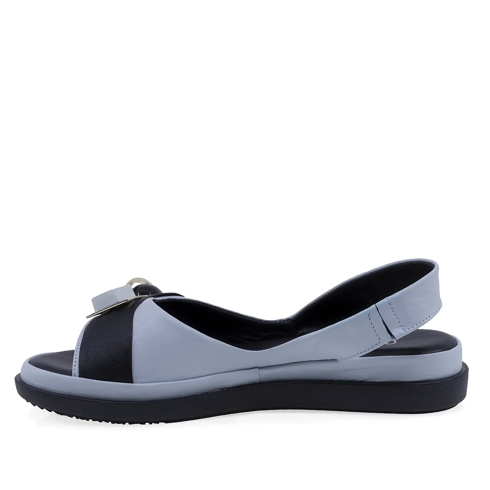 Profil lateral al sandalelor casual Anna Viotti D30-217 bleu