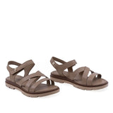 Sandale damă Anna Viotti D56-1184 cappuccino din piele naturală, vedere din față
