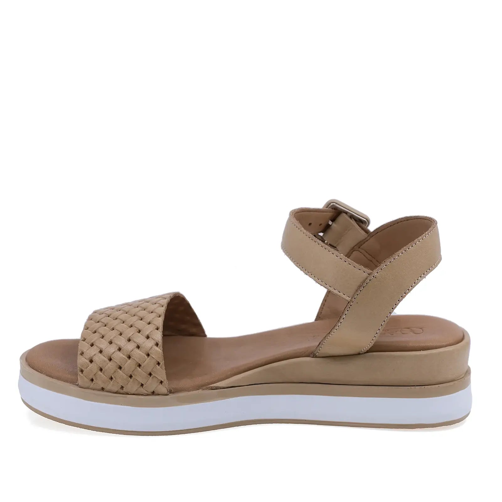 Sandale dama Anna Viotti D58-2524 camel deschis din piele naturala, cu platforma usoara si confort sporit la mers