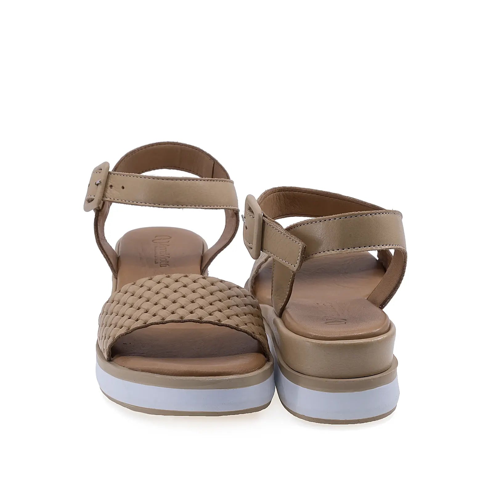 Sandale dama casual Anna Viotti D58-2524 camel deschis, cu talpa stabila si platforma confortabila pentru utilizare zilnica