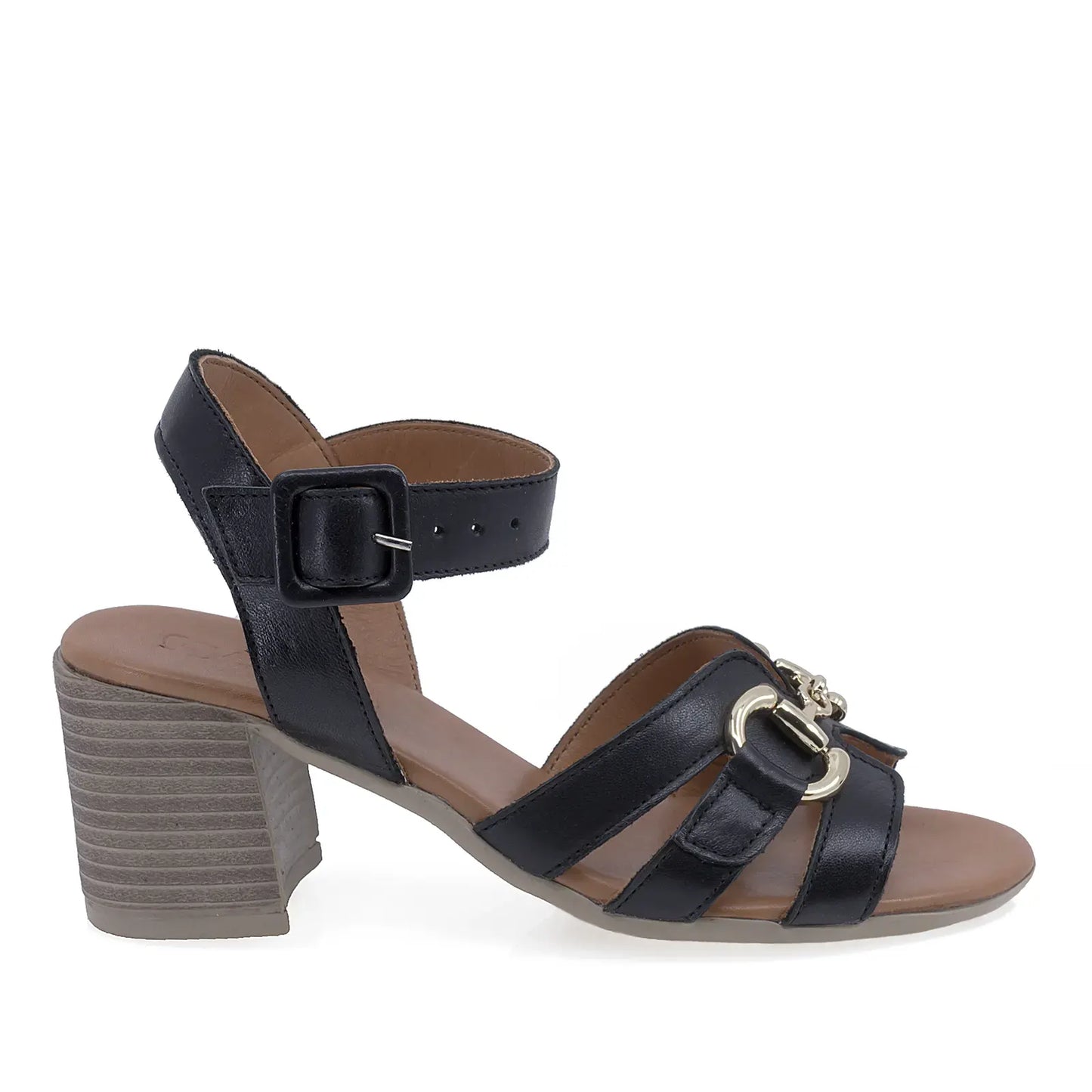 Sandale damă casual-elegante Anna Viotti D58-3034 negre, vedere laterală dreapta, confortabile și moderne
