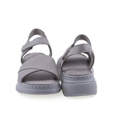 Sandale damă casual Anna Viotti D60-021 gri, cu platformă de 4,5 cm și susținere optimă pentru utilizare zilnică