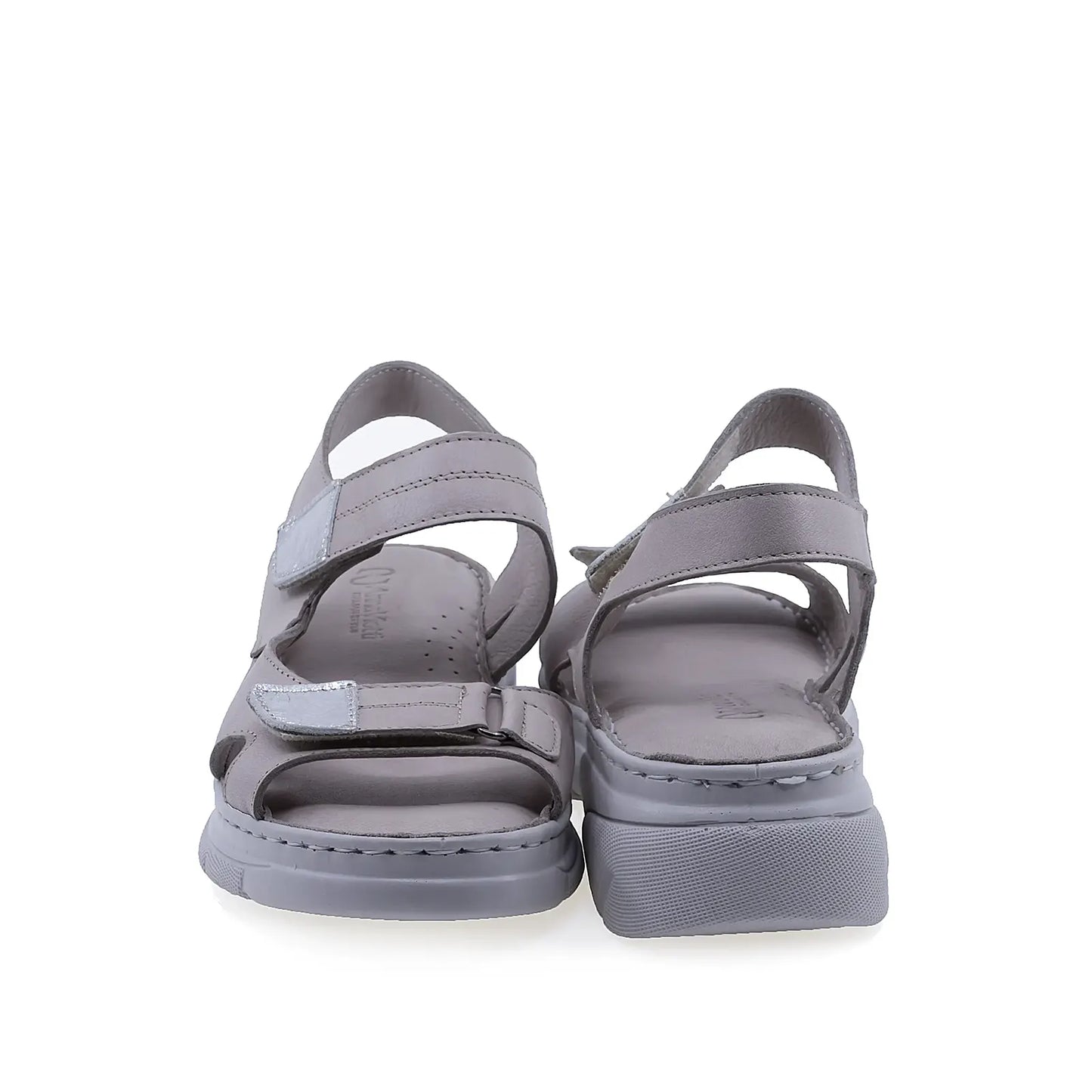 Sandale dama casual Anna Viotti D60-175 gri, talpa confortabila pentru stabilitate la mers