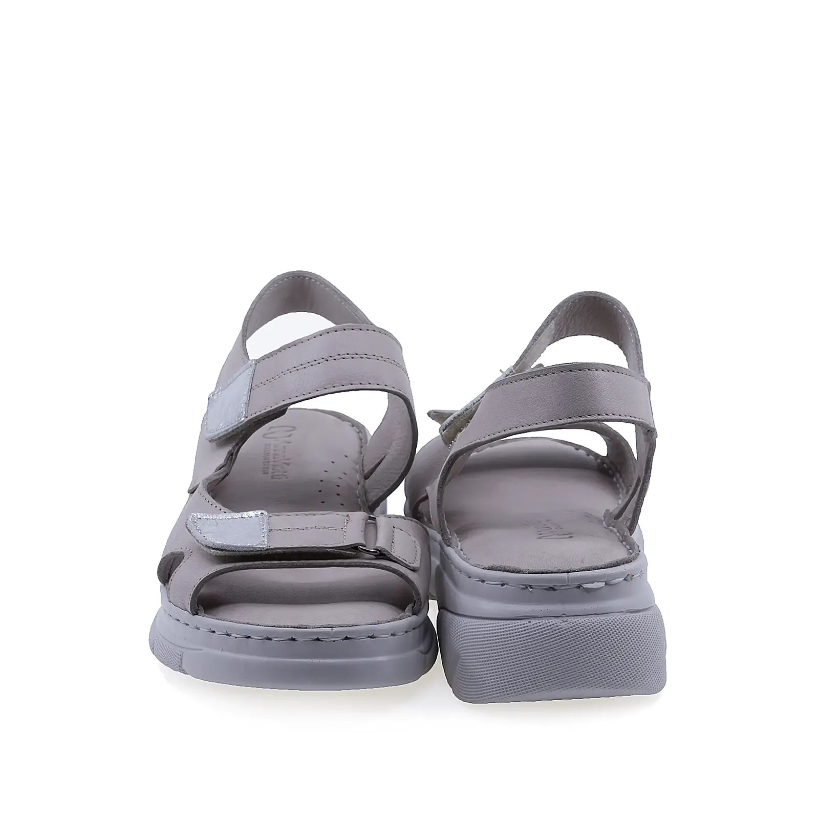 Sandale dama casual Anna Viotti D60-175 gri, talpa confortabila pentru stabilitate la mers