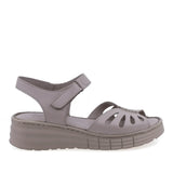 Sandale dama casual Anna Viotti D60-210 gri, vedere laterala dreapta, confortabile pentru purtare zilnica