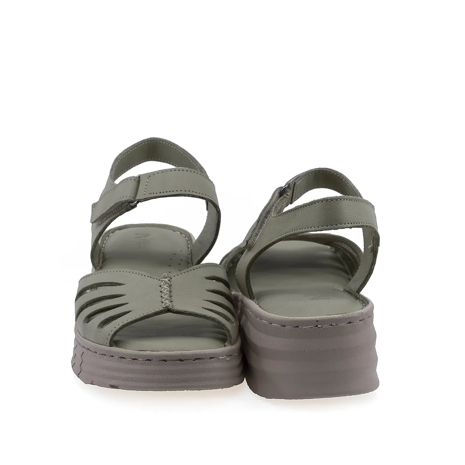 Sandale dama casual Anna Viotti D60-210 verzi, talpa ortopedica pentru stabilitate si confort