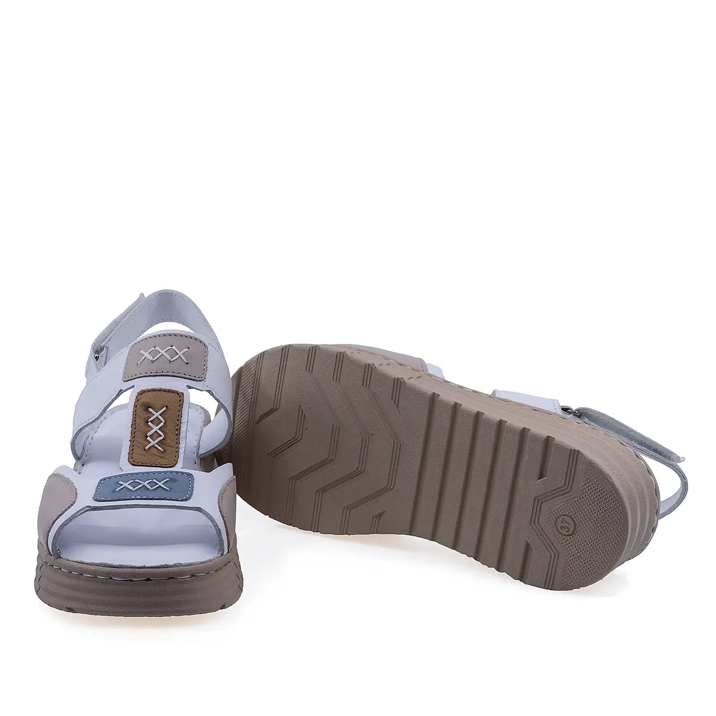 Sandale damă Anna Viotti D60-434 cu platformă de 4,5 cm și talpă ortopedică pentru mers confortabil