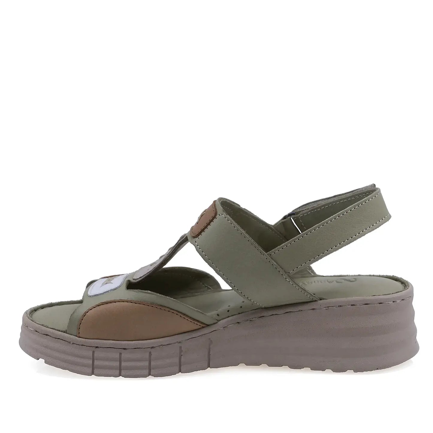 Sandale dama Anna Viotti D60-434 verzi din piele naturala, design modern si confort sporit la mers