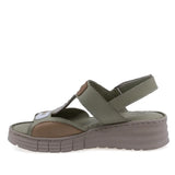 Sandale dama Anna Viotti D60-434 verzi din piele naturala, design modern si confort sporit la mers