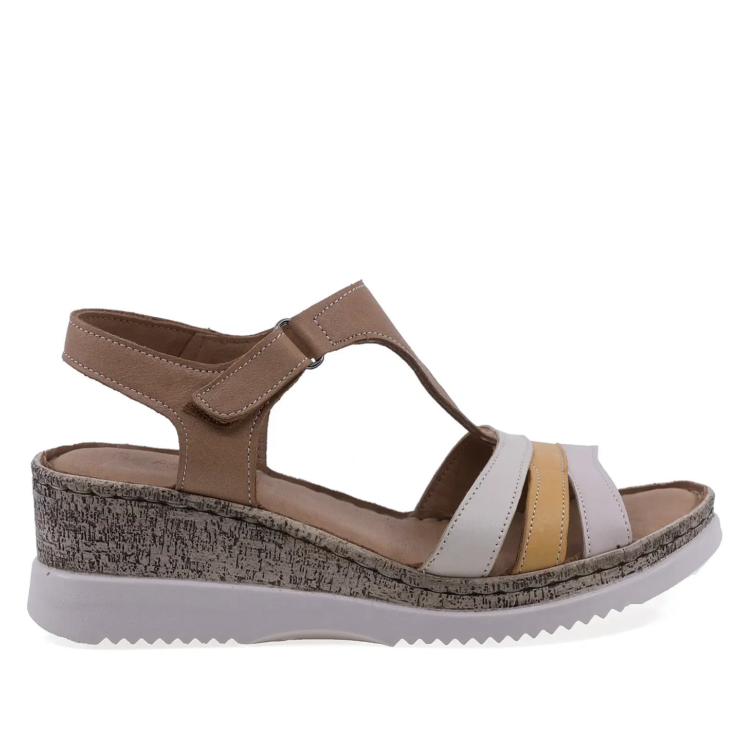 Profil dreapta al sandalelor Anna Viotti D72-707 cu talpa ortopedica