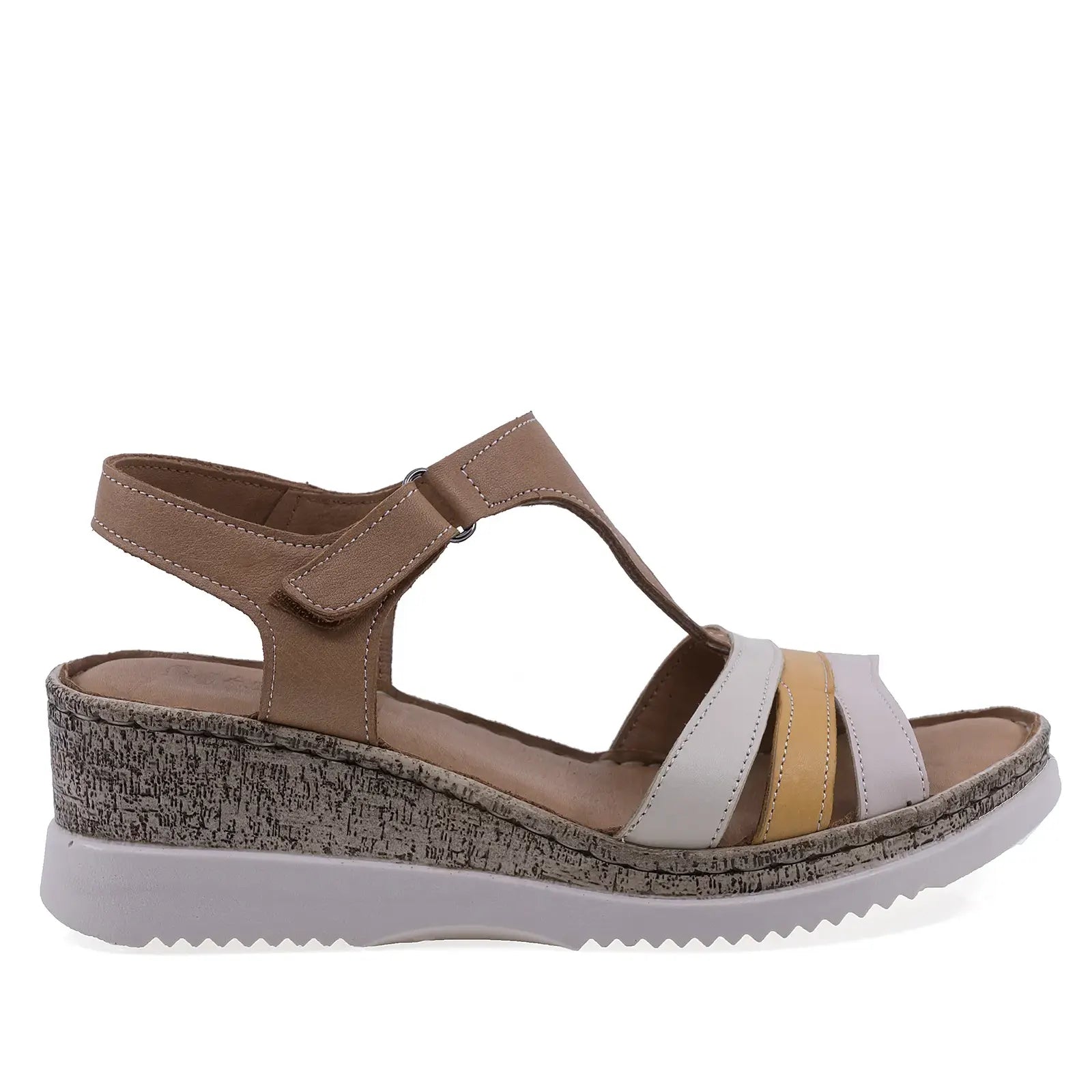 Profil dreapta al sandalelor Anna Viotti D72-707 cu talpa ortopedica