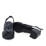 Sandale damă Anna Viotti D73-1503 cu talpă rezistentă și toc turnat de 6 cm pentru stabilitate și confort