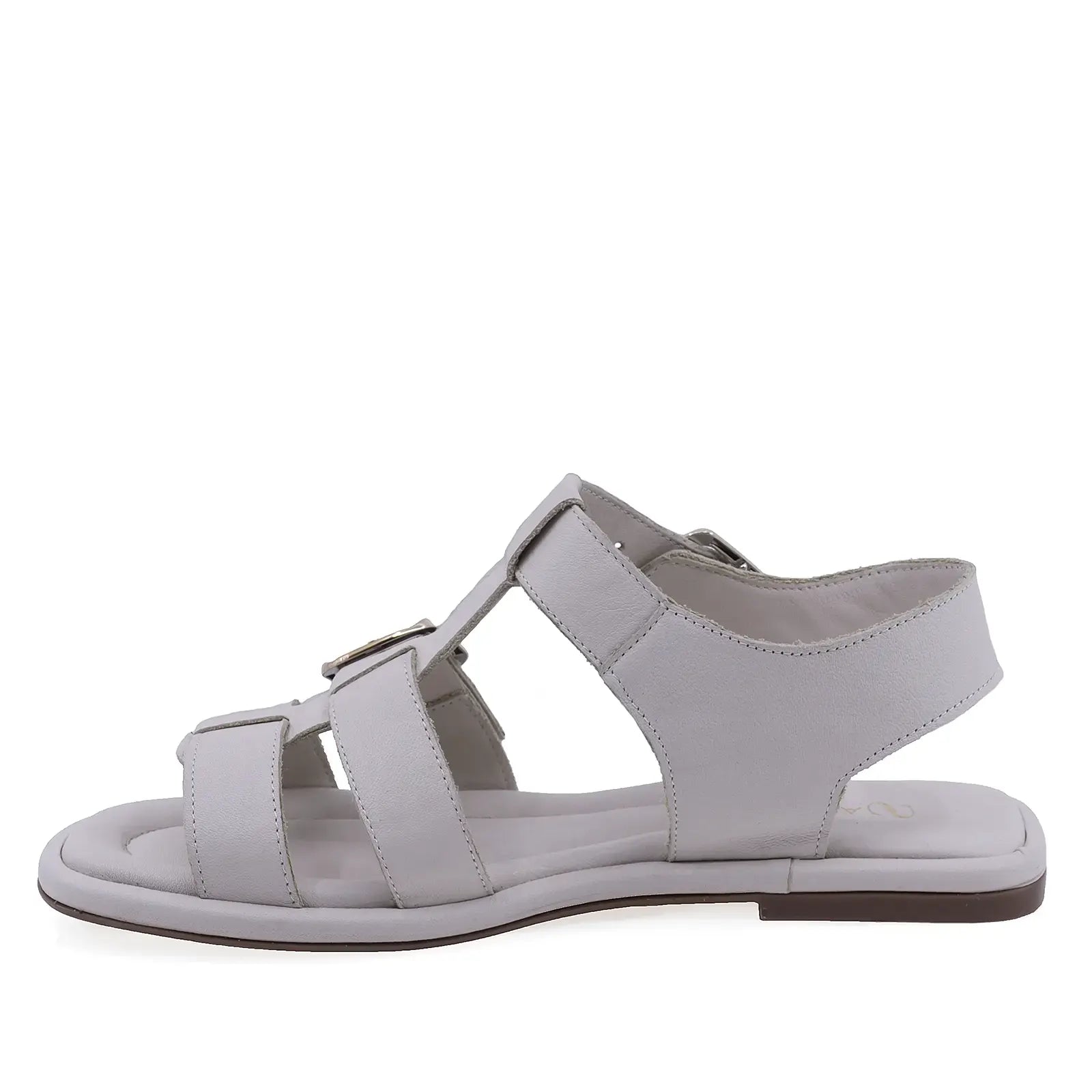 Sandale casual dama Anna Viotti D75-29626 crem din piele naturala