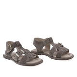 Sandale dama Anna Viotti D75-29626 gri din piele naturala intoarsa