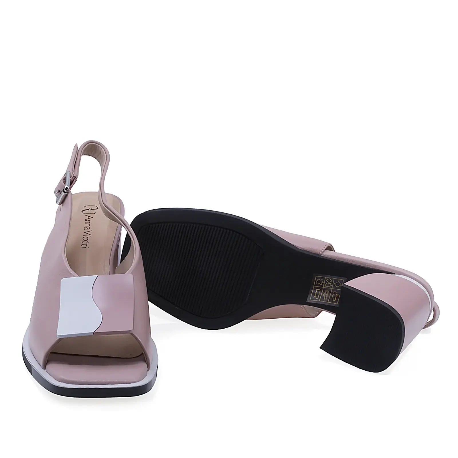 Talpă sandale damă elegante Anna Viotti D105-6361P-J558-Z818 roz, aderentă și rezistentă