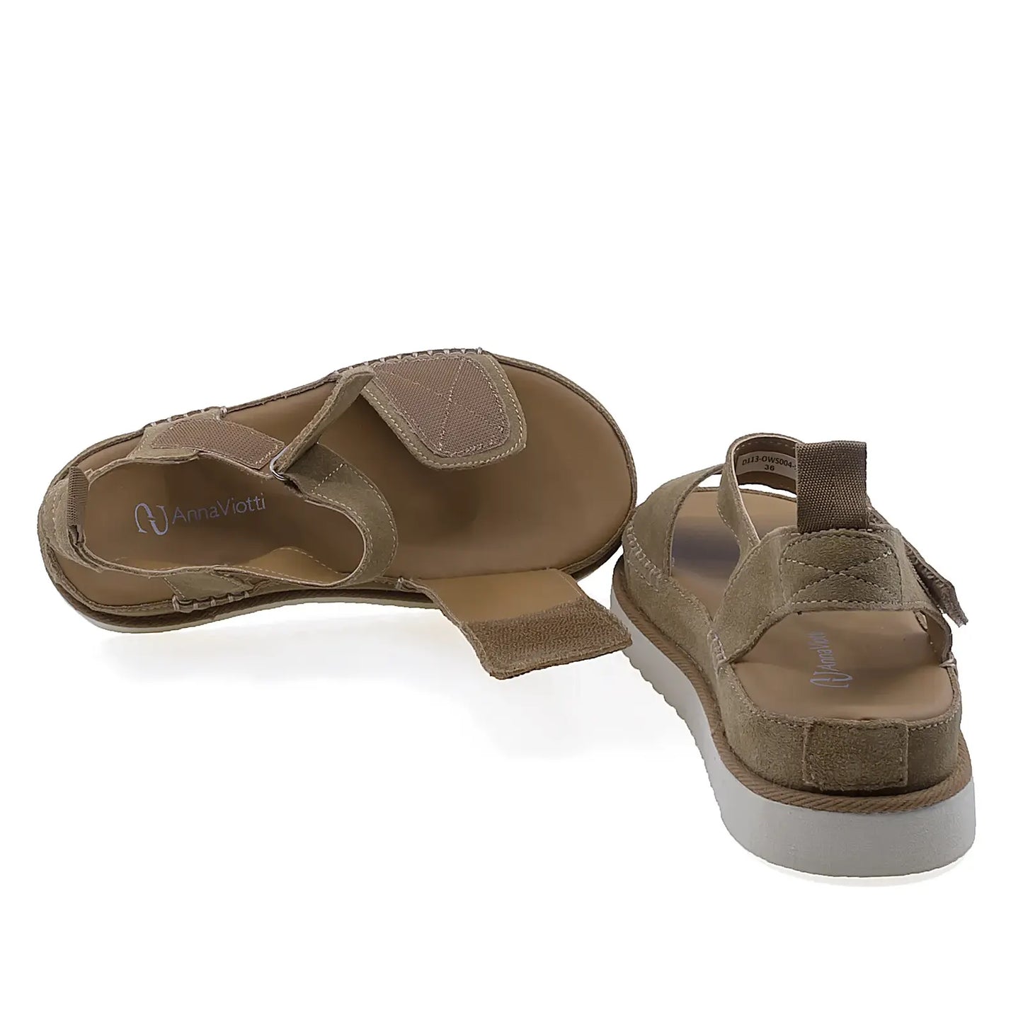 Sandale dama Anna Viotti D113-OWS004-9 interior din mesina naturala confort ridicat pentru purtare zilnica
