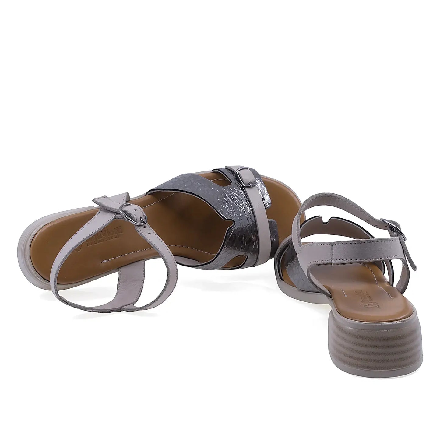 Sandale dama Anna Viotti D42-10209 cu interior din mesina naturala pentru confort ridicat la purtare
