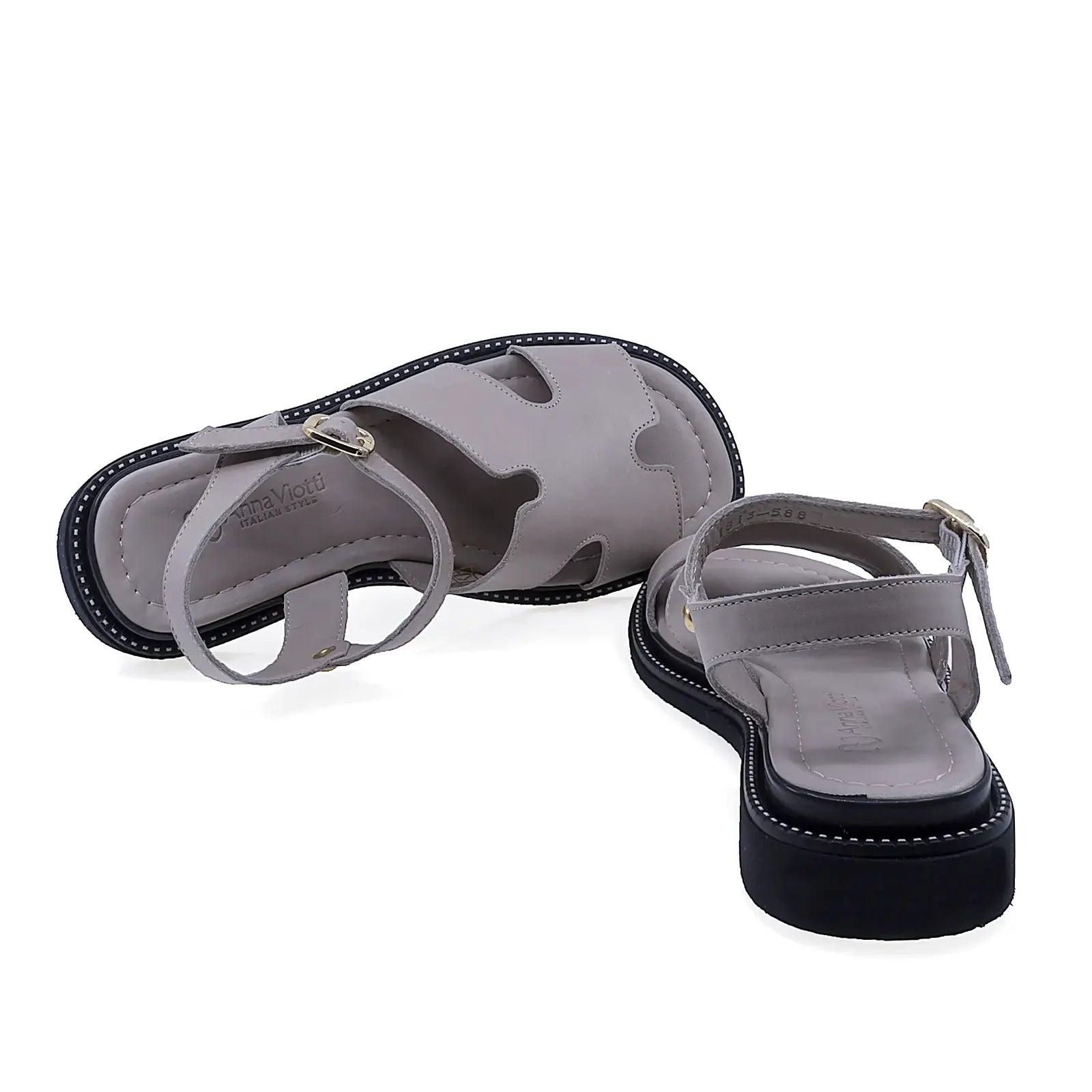 Sandale dama Anna Viotti D50-1813 interior din mesina naturala confort ridicat pentru purtare zilnica