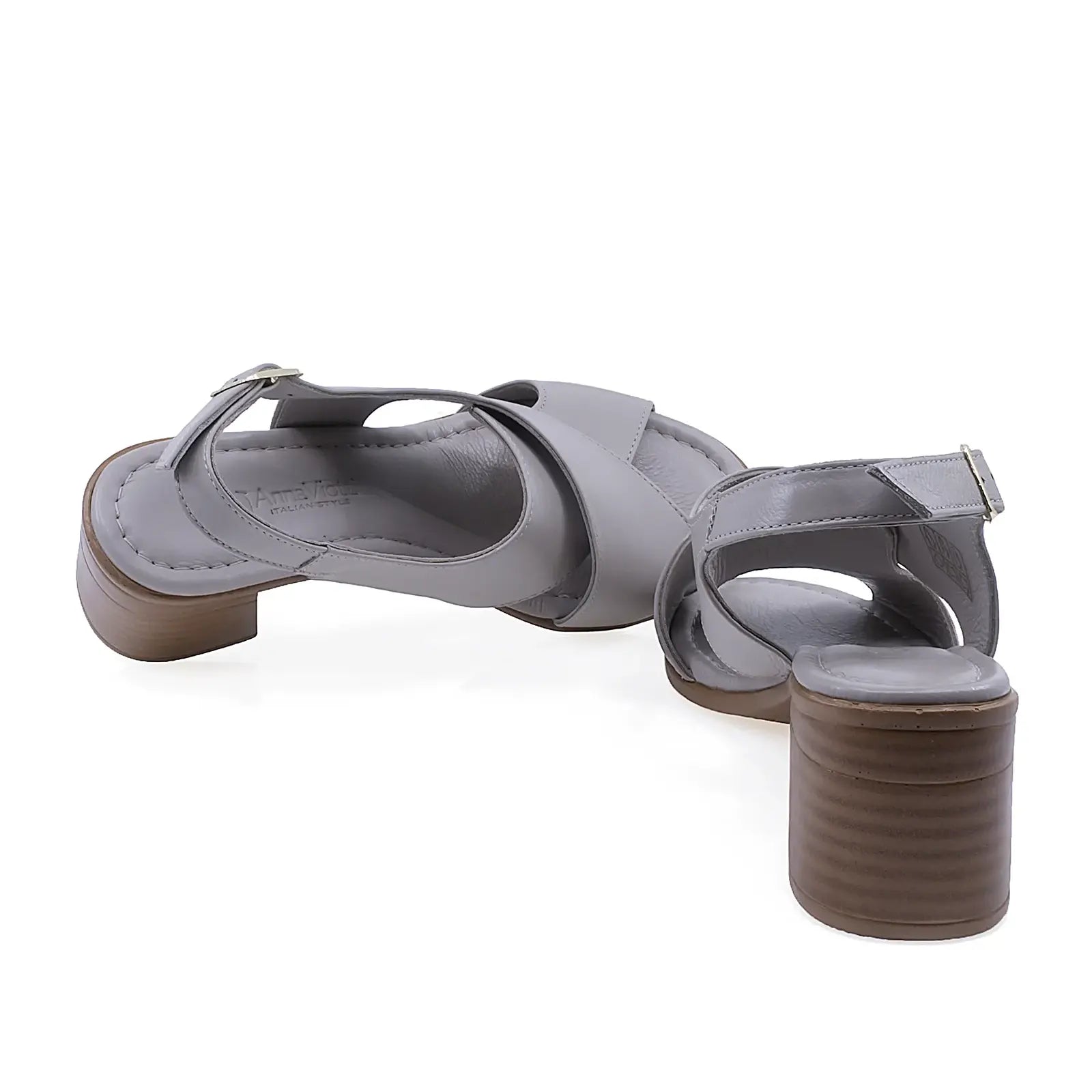 Sandale dama Anna Viotti D73-1503 cu brant din mesina naturala confortabil si respirabil pentru purtare zilnica