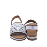 Sandale dama casual Anna Viotti D45-2653 albe vedere spate design modern si confortabil