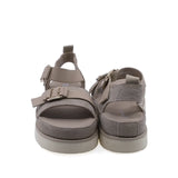 Sandale dama casual Anna Viotti D113-OWS002-1 vedere spate piele intoarsa bej design modern
