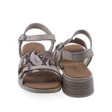 Sandale dama casual Anna Viotti D42-10209 vedere spate piele naturala bej design modern casual elegant