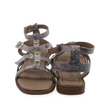 Sandale dama casual Anna Viotti D57-16222 vedere din spate piele naturala bej stil casual elegant