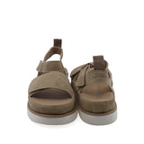 Sandale dama casual Anna Viotti D113-OWS004-9 vedere spate piele intoarsa cafe design modern