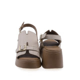 Sandale dama casual Anna Viotti D202-82377 vedere spate piele naturala ivory design modern