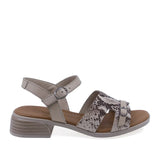Sandale dama casual Anna Viotti D42-10209 din piele naturala bej vedere lateral dreapta confortabile si elegante