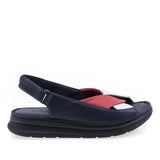 Sandale dama din piele naturala bleumarin Anna Viotti D21-NDR402 vedere laterala dreapta confort pentru purtare zilnica