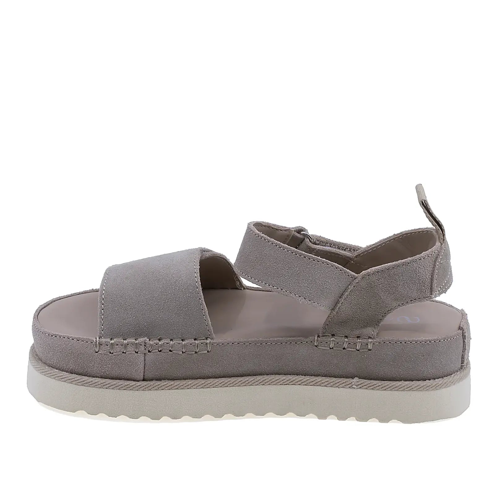 Sandale dama casual bej Anna Viotti D113-OWS004-9 vedere lateral stanga stil modern si confortabil