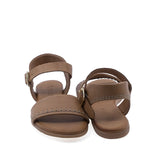 Sandale dama casual Anna Viotti D45-2712 vedere spate piele naturala taba design modern