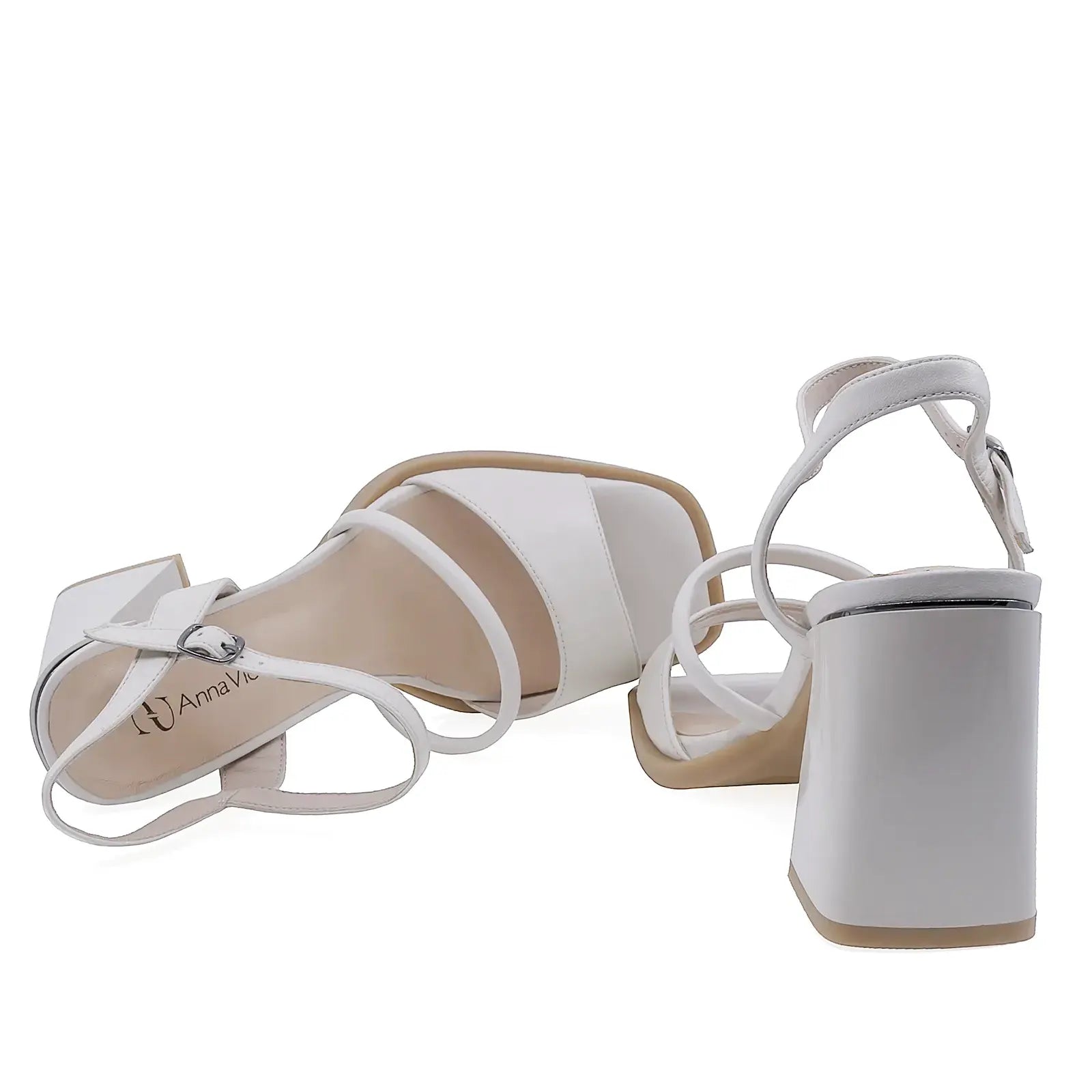 Branț moale sandale damă piele naturală Anna Viotti confort sporit pentru mers zilnic