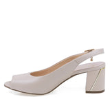 Sandale damă elegante piele naturală crem Sala 20234 vedere lateral stânga stil feminin și versatil