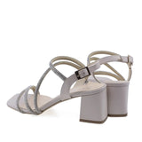 Sandale damă Sala 20264 bej, vedere din spate – fixare sigură și echilibru perfect între stil și confort