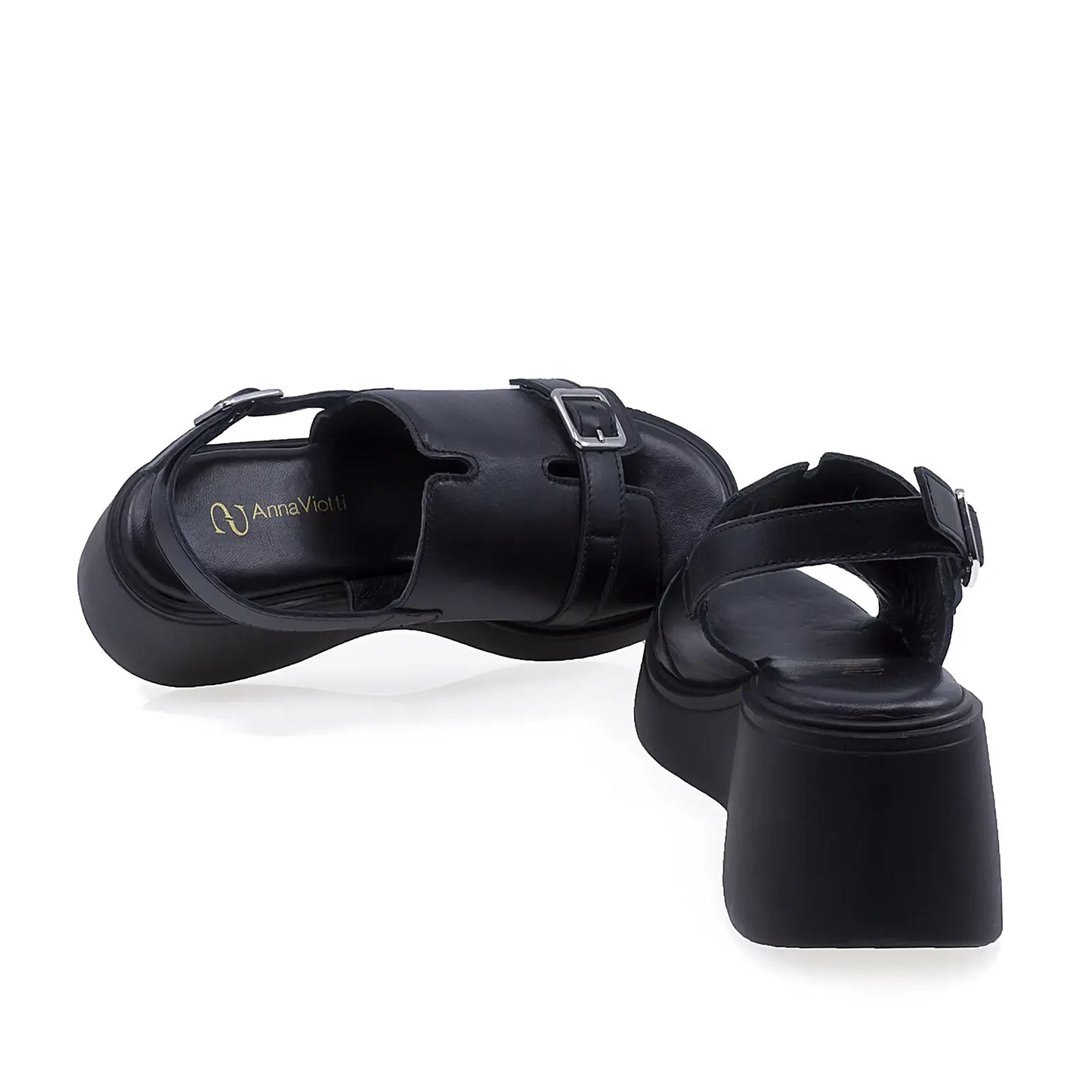 Sandale dama Anna Viotti D202-82377 cu interior din mesina naturala pentru confort sporit la purtare