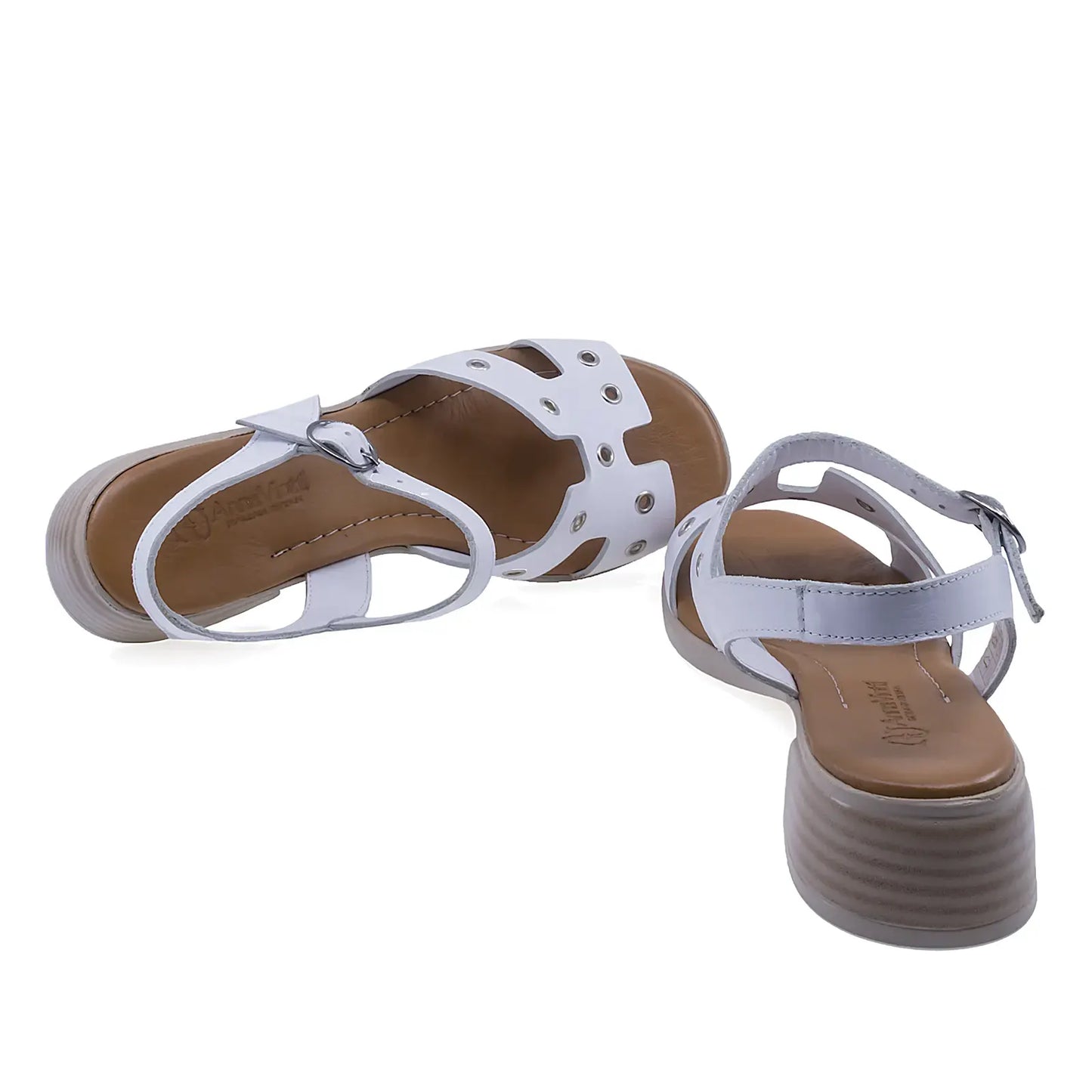 Sandale dama Anna Viotti D42-10217 cu interior din mesina naturala pentru confort ridicat