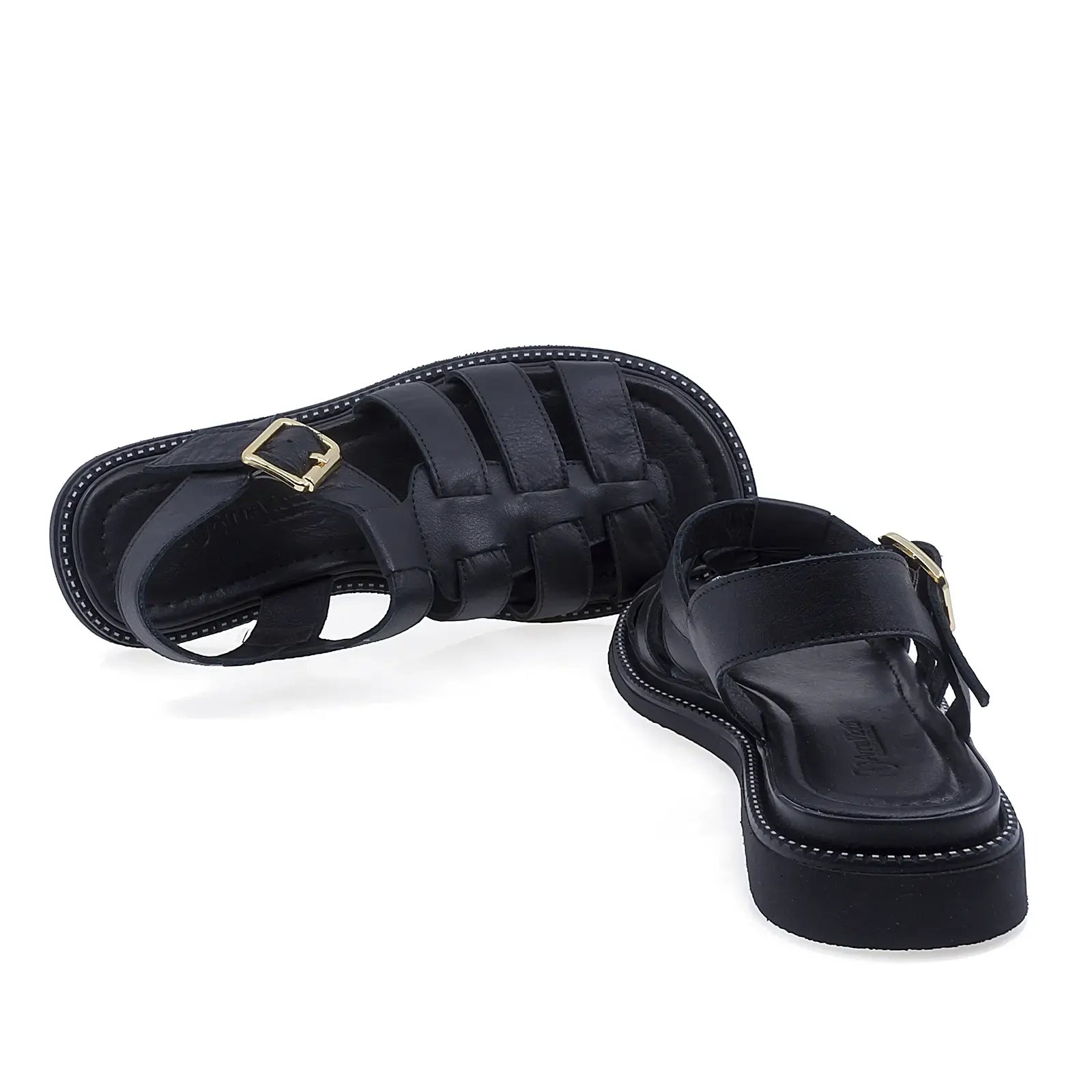 Sandale dama Anna Viotti D50-1814 interior din mesina naturala pentru confort ridicat