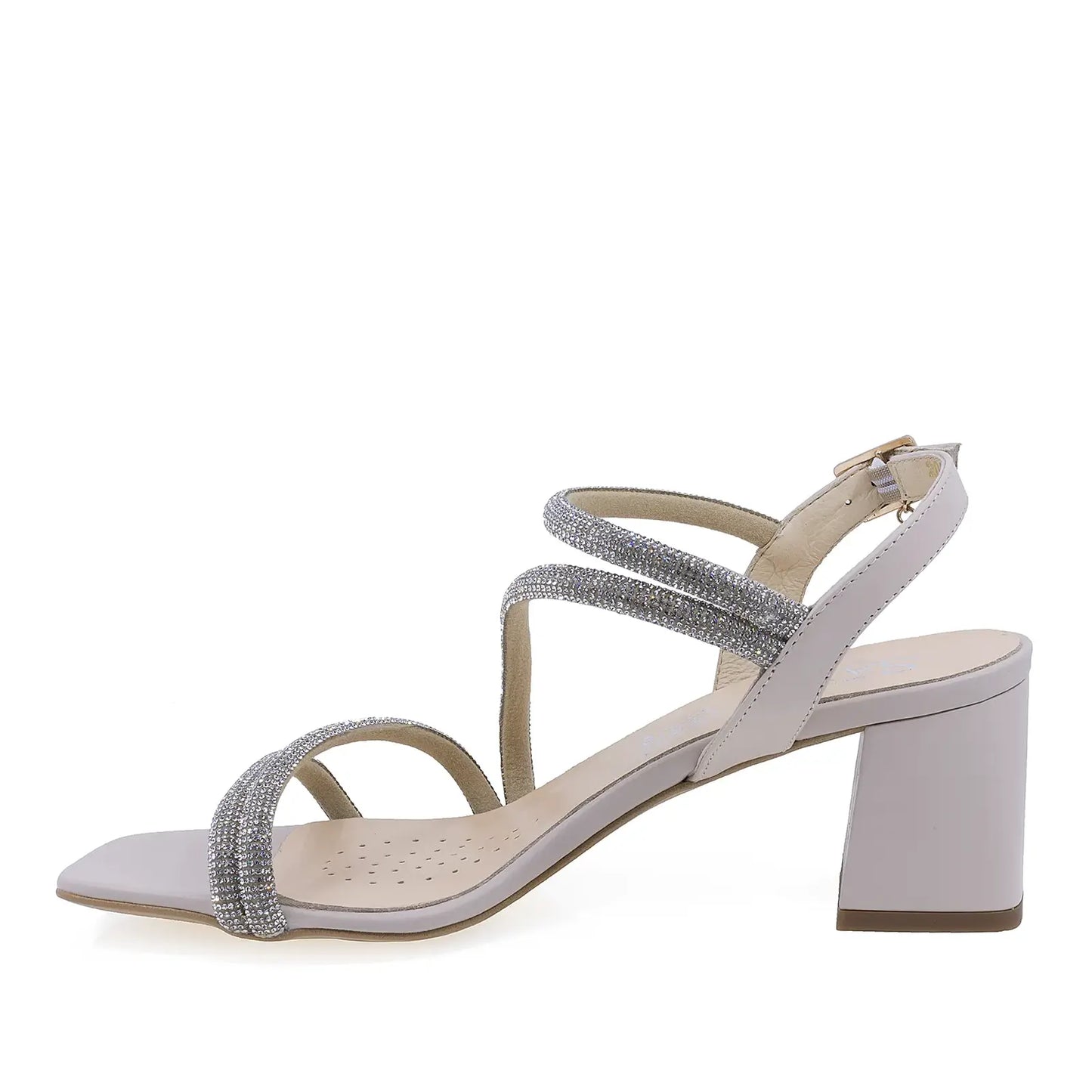 Sandale elegante damă bej Sala 20264, lateral stânga – siluetă delicată și stil versatil pentru ținute rafinate