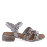 Sandale dama casual elegante Anna Viotti D42-10209 vedere lateral dreapta cu toc comod de 4 cm