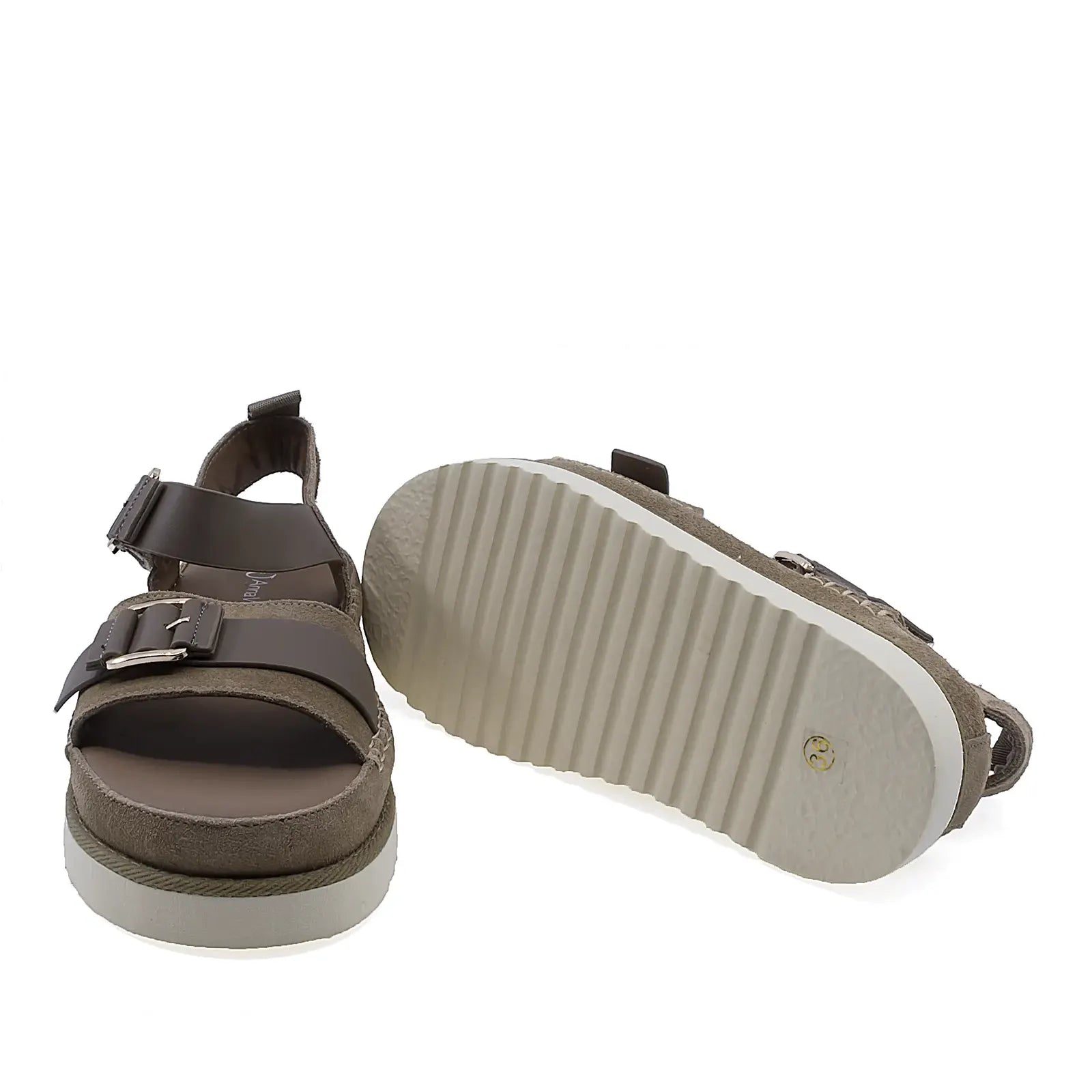 Sandale dama Anna Viotti D113-OWS002-1 platforma 4 cm fata si 5 cm spate talpa usoara si confortabila