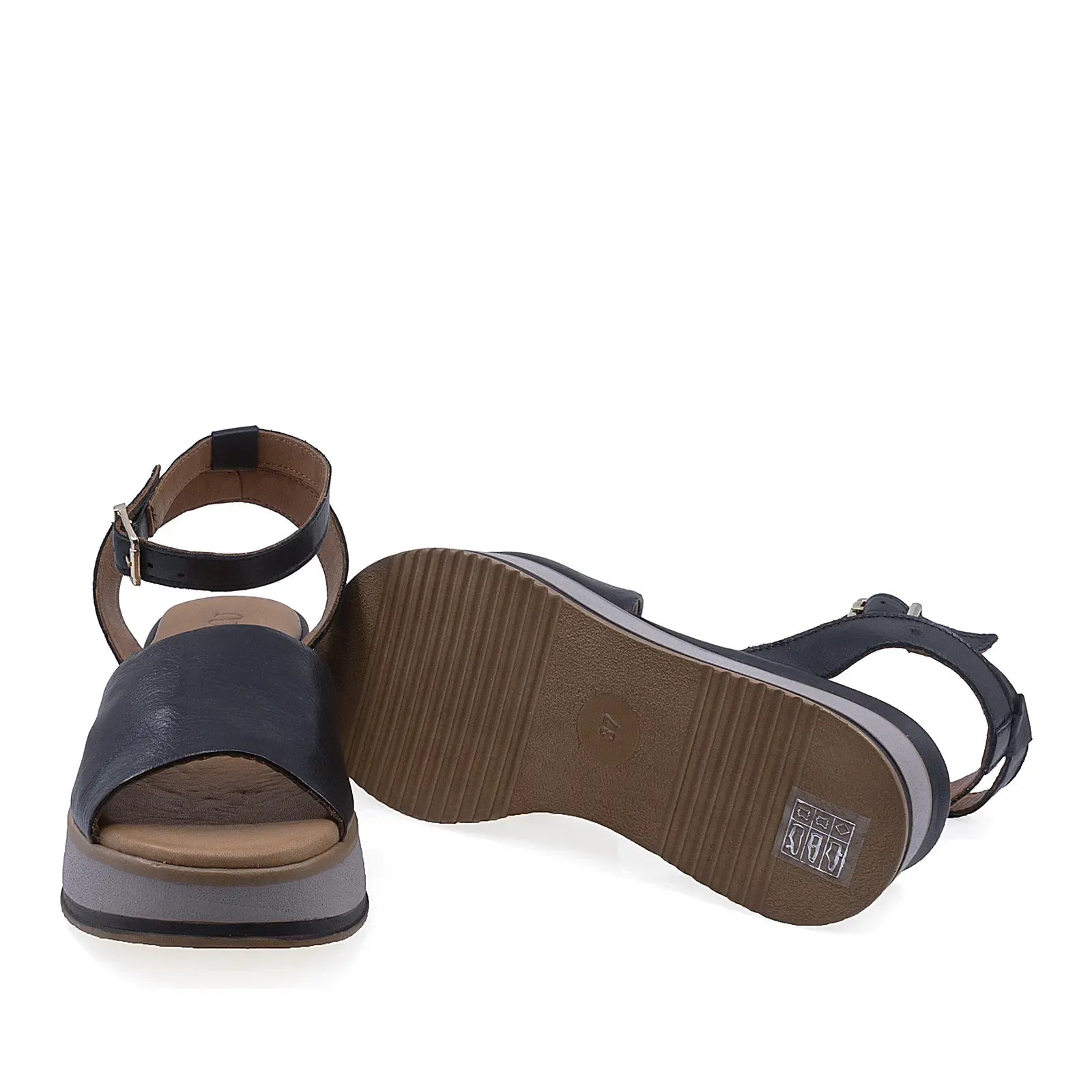Sandale dama Anna Viotti D58-2410 platforma 5 cm spate si 3 cm fata talpa usoara si confortabila