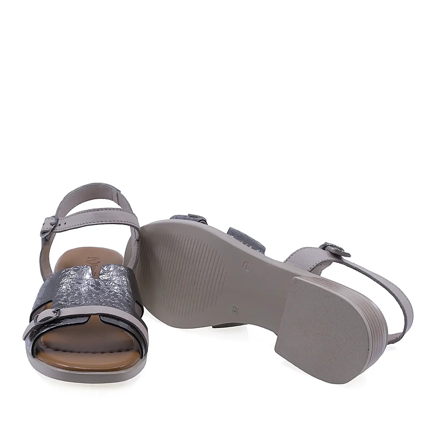 Sandale dama Anna Viotti D42-10209 cu talpa flexibila si toc turnat de 4 cm pentru stabilitate sporita